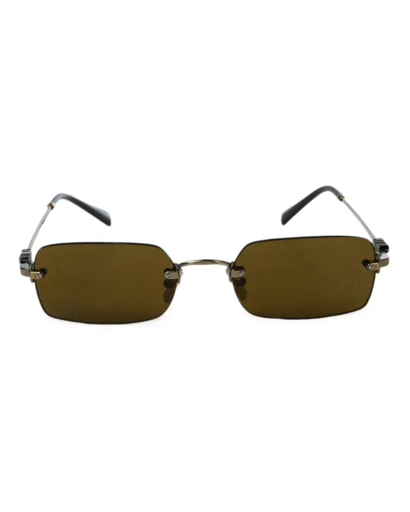 Miu Miu Sonnenbrille mit eckigem Gestell - Braun Braun