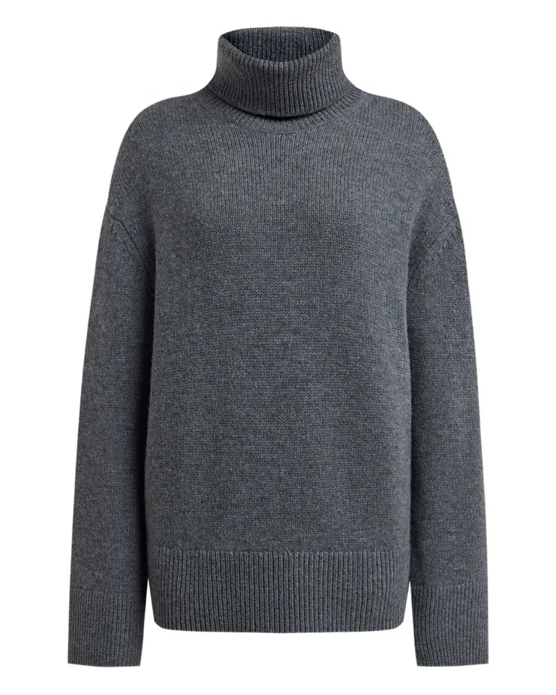 12 STOREEZ Pullover mit Rollkragen - Grau Grau