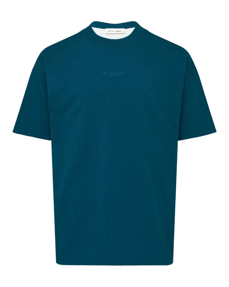 Fear of God logo-embroidered T-shirt - Blau Blau