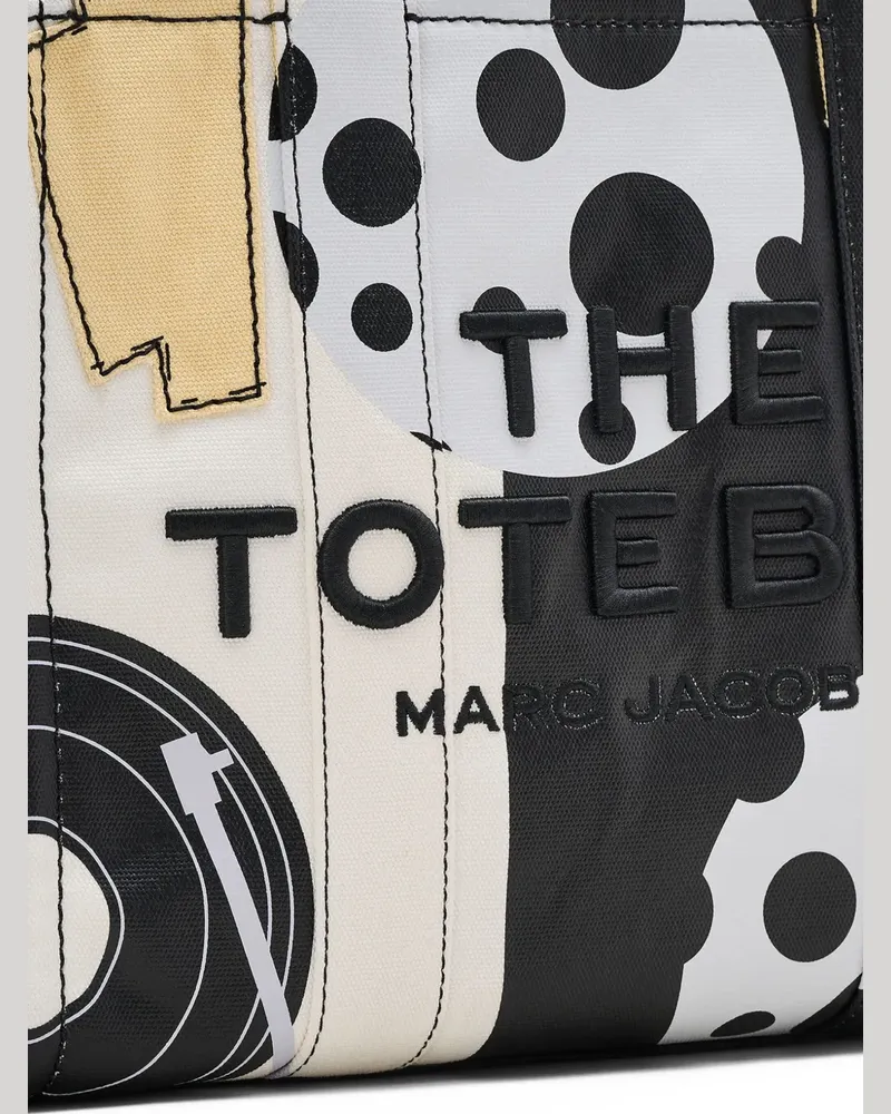 Marc Jacobs x Derrick Adams The Canvas Medium Tote Bag - Weiß Weiß