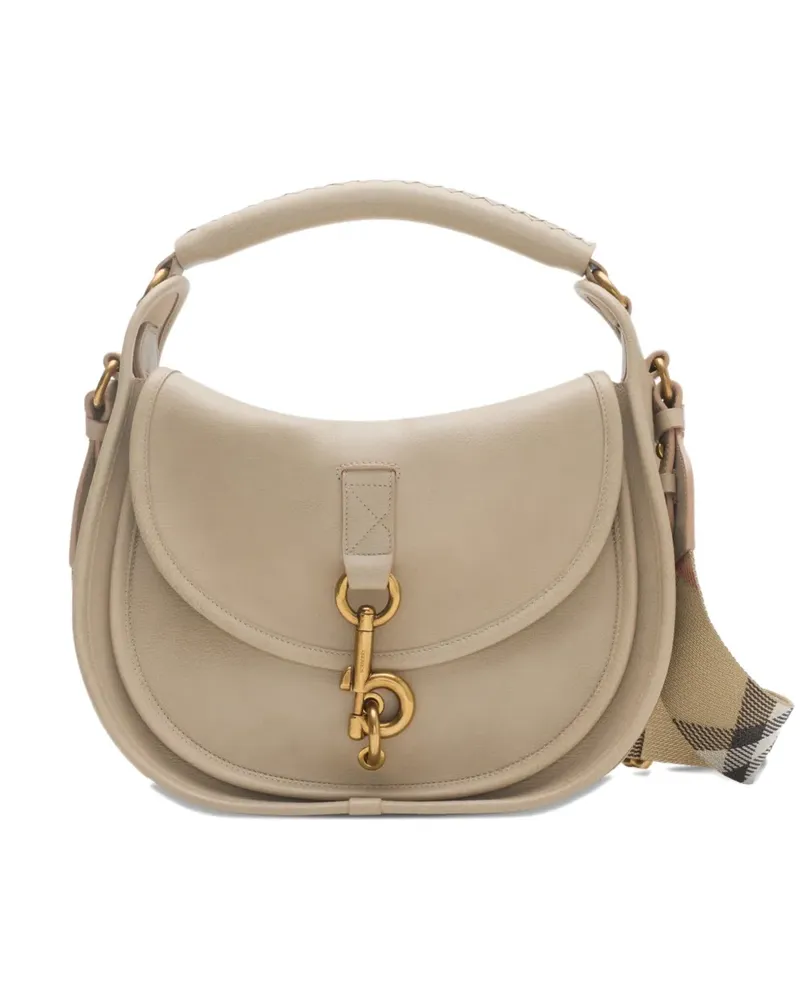 Burberry Kleine B Clip Kuriertasche - Nude Nude
