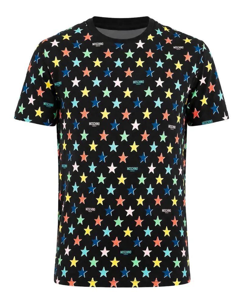 Moschino T-Shirt mit Stern-Print - Schwarz Schwarz