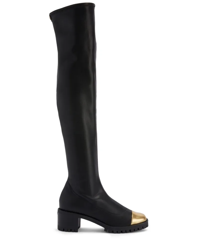 Giuseppe Zanotti Klassische Overknee-Stiefel Schwarz