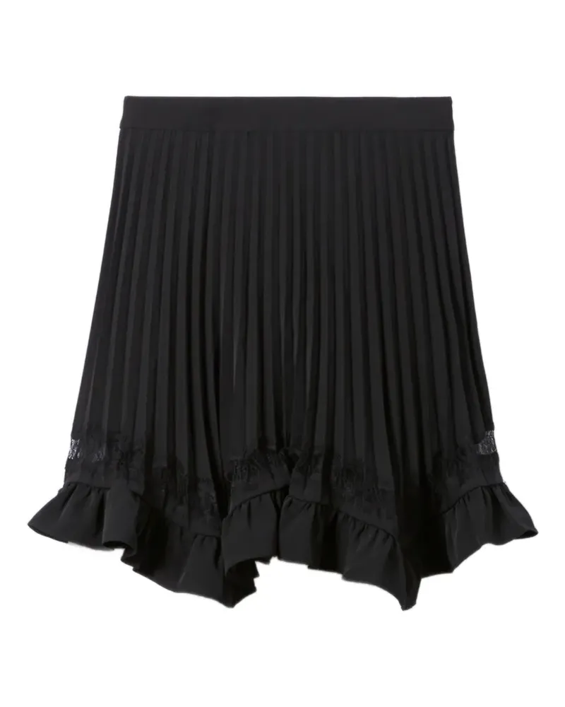 Claudie Pierlot pleated A-line short skirt - Schwarz Schwarz