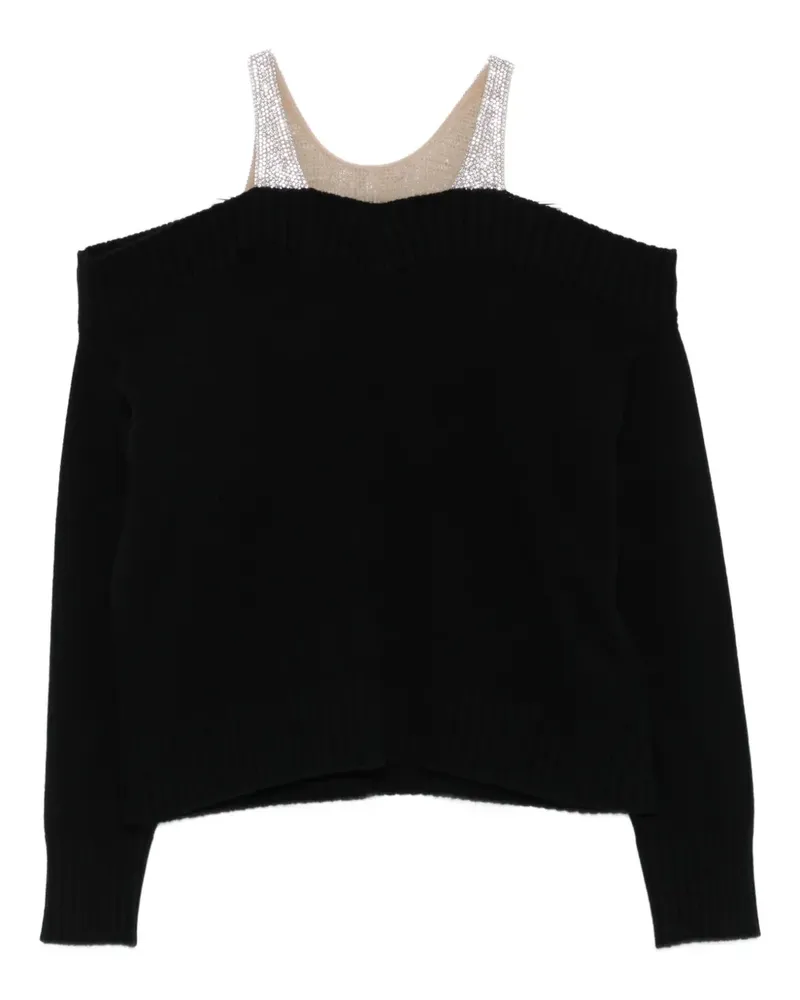 Giuseppe di Morabito Pullover mit Kristallen - Schwarz Schwarz