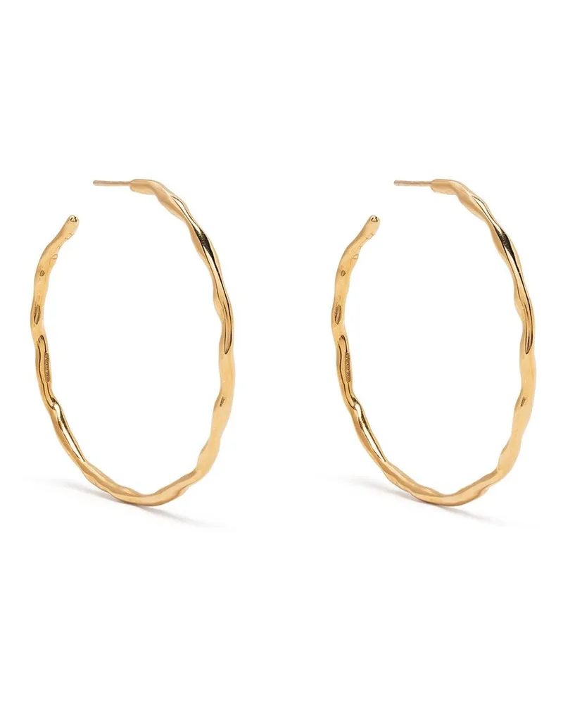 Dower & Hall Vergoldete Creolen Gold
