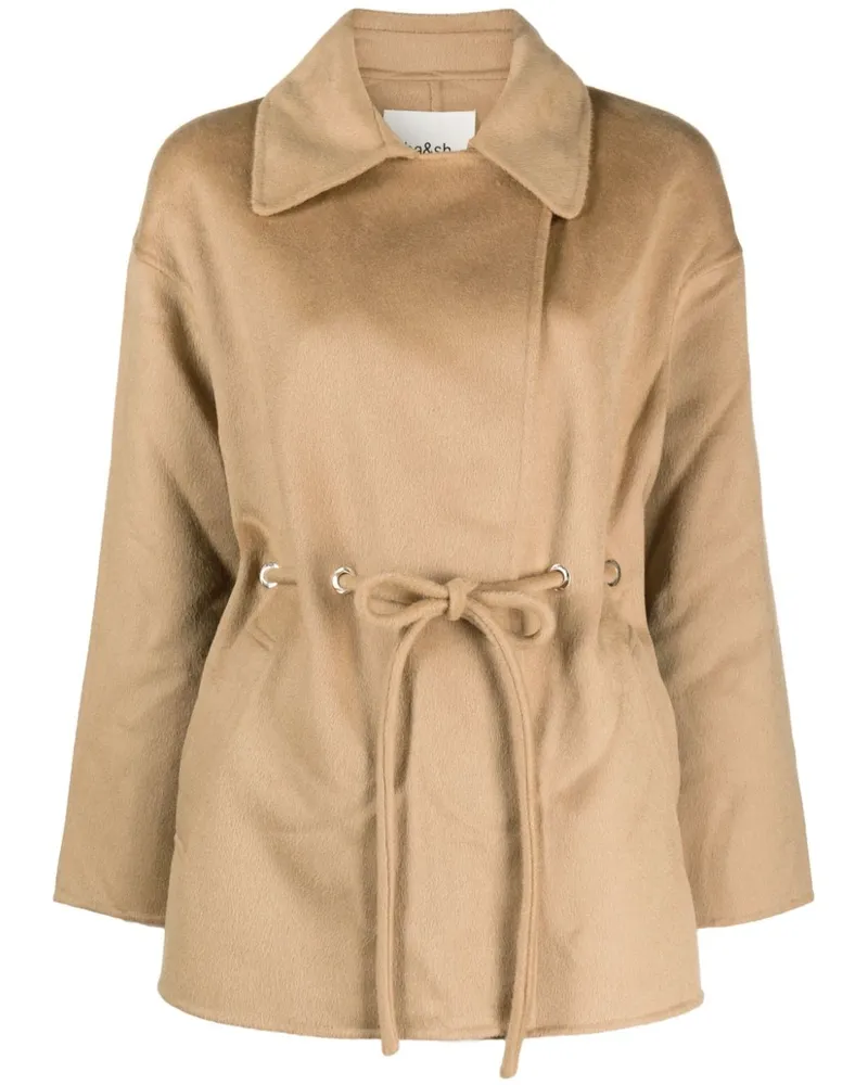 ba&sh Kam Jacke mit Gürtel - Nude Nude
