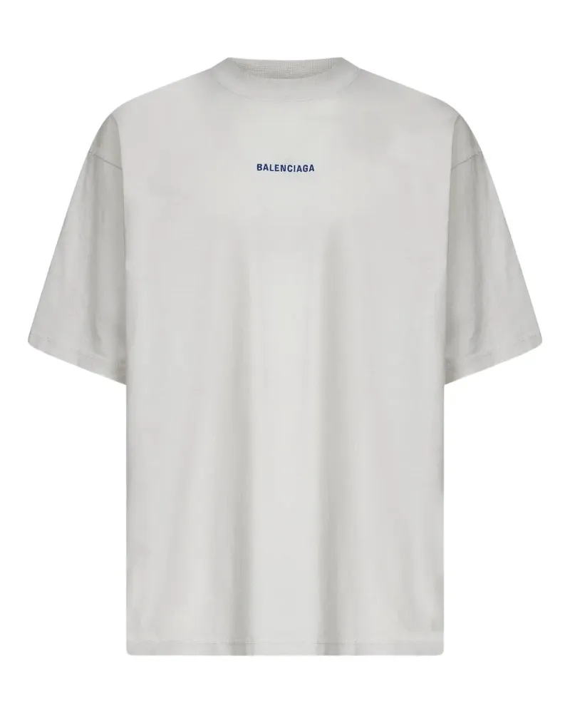 Balenciaga T-Shirt mit rundem Ausschnitt - Grau Grau