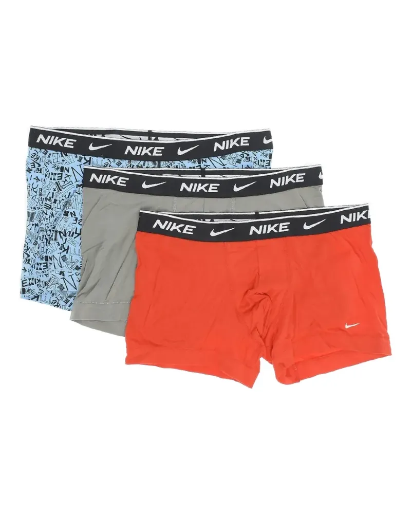 Nike logo-waistband boxers (set of three) - Blau Blau