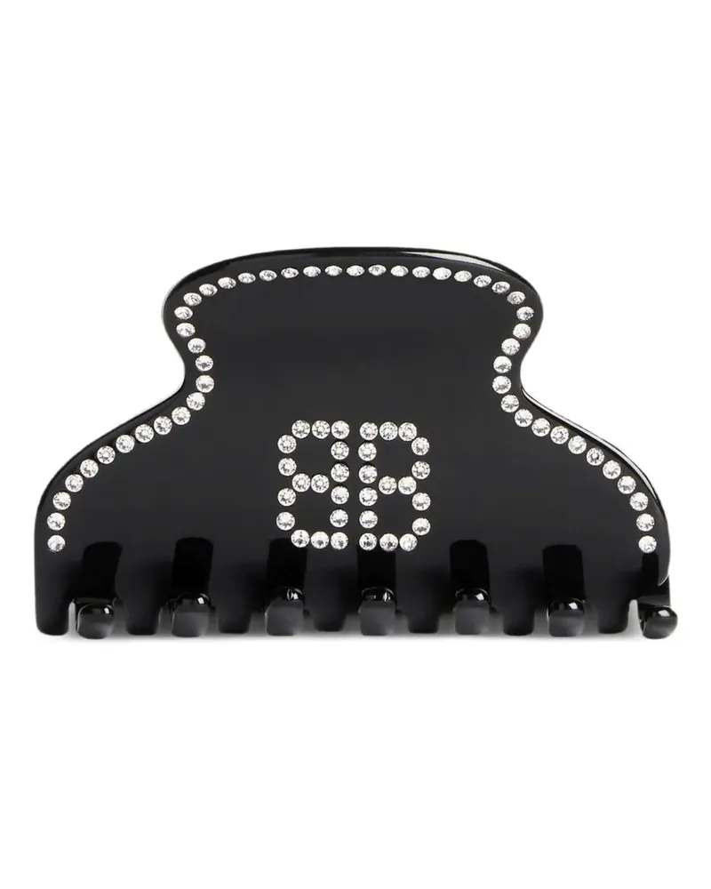 Balenciaga Haarspange mit Kristallen - Schwarz Schwarz