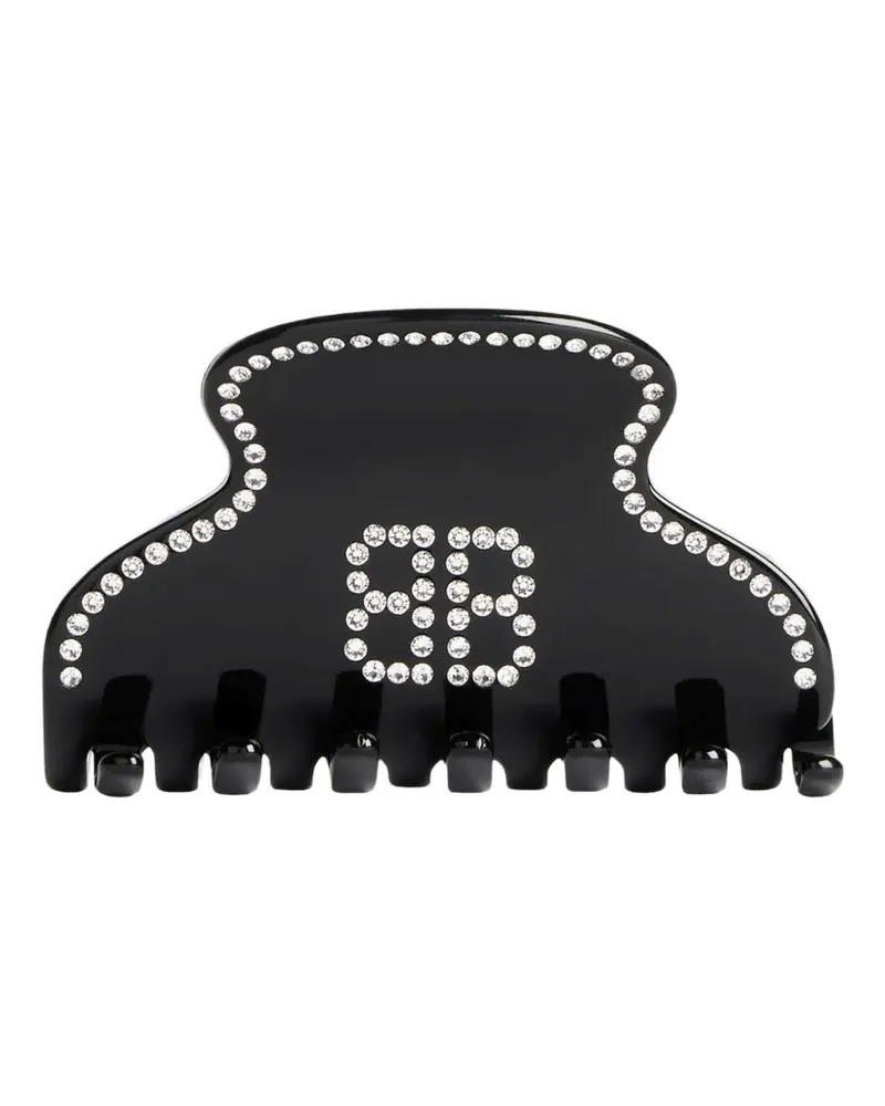 Balenciaga Haarspange mit Kristallen - Schwarz Schwarz