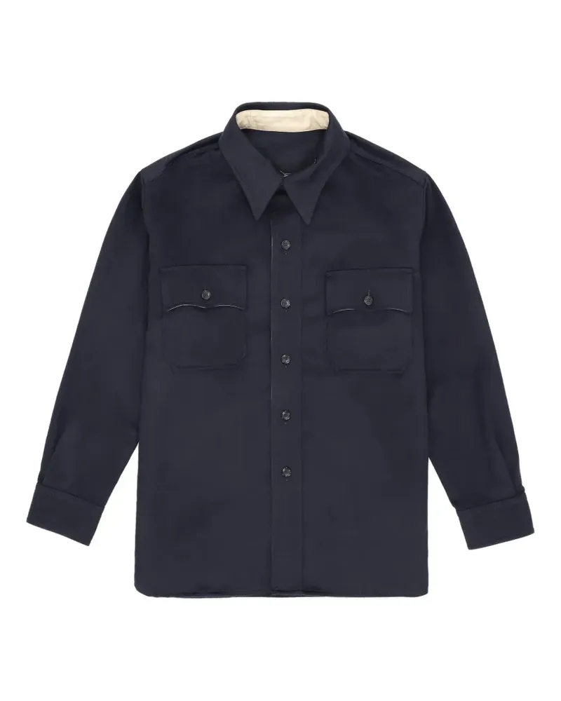 Fortela Cpo2.0 front-pocket shirt - Blau Blau