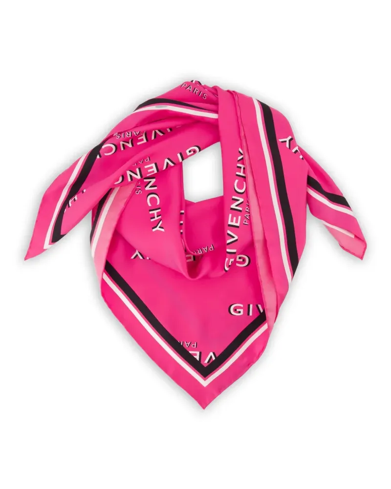 Givenchy Shadow Schal mit Logo-Print - Rosa Rosa