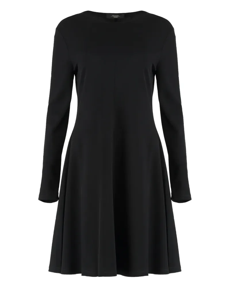 Max Mara Langärmeliges Kleid - Schwarz Schwarz