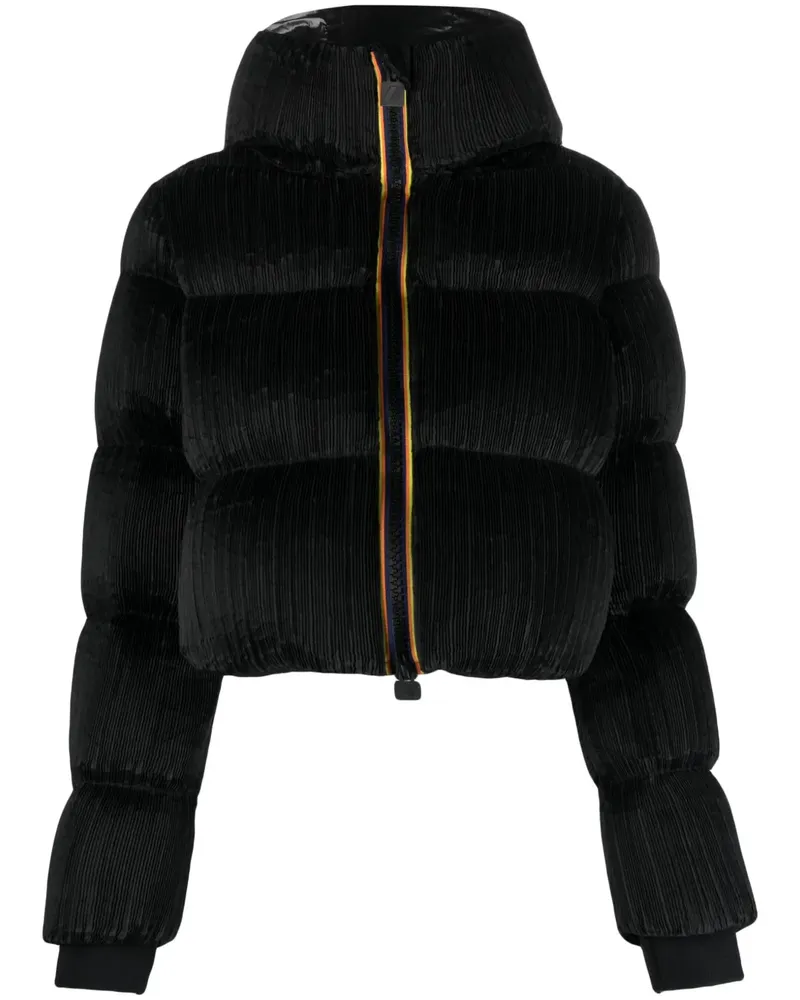 K-Way Plissierte Brian Thermojacke - Schwarz Schwarz
