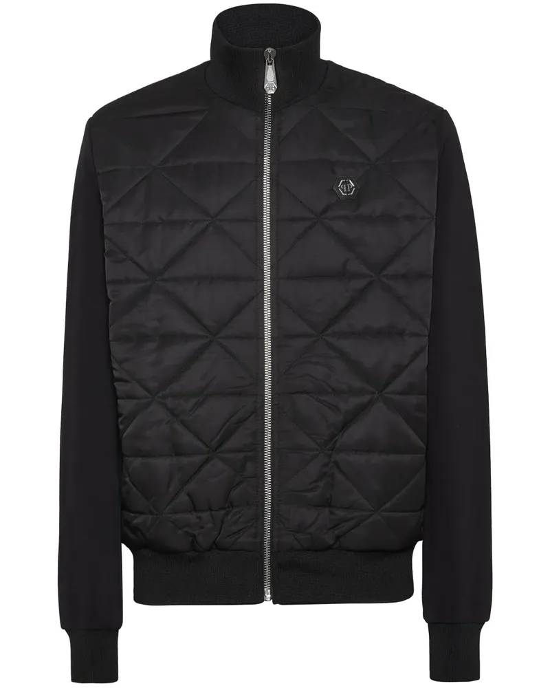 Philipp Plein Gesteppte Sportjacke - Schwarz Schwarz