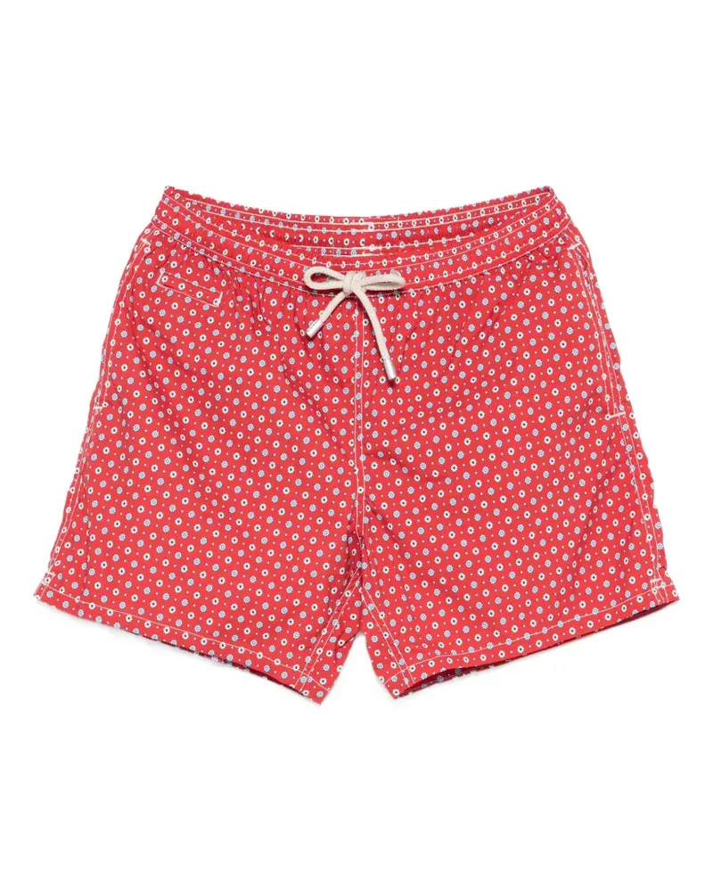 MC2 Saint Barth Badeshorts mit Blumenprint - Rot Rot