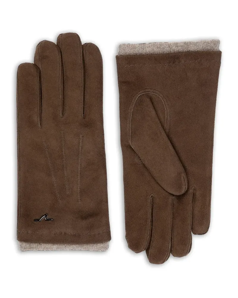 Paul & Shark Handschuhe aus Wildleder - Braun Braun