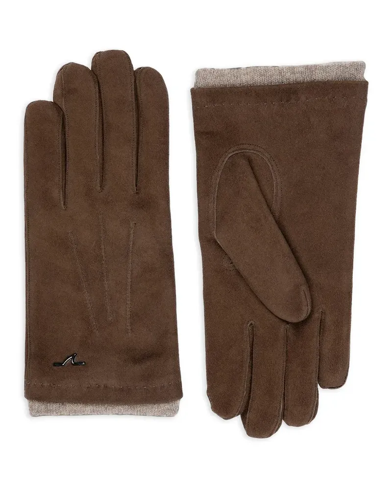 Paul & Shark Handschuhe aus Wildleder - Braun Braun