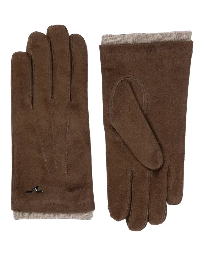 Paul & Shark suede gloves - Braun Braun