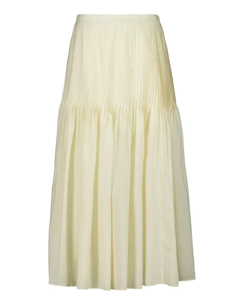 AURALEE cotton maxi skirt - Nude Nude