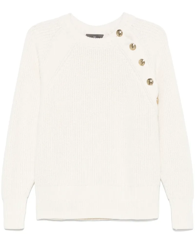 Eric Bompard Gerippter Pullover - Weiß Weiß