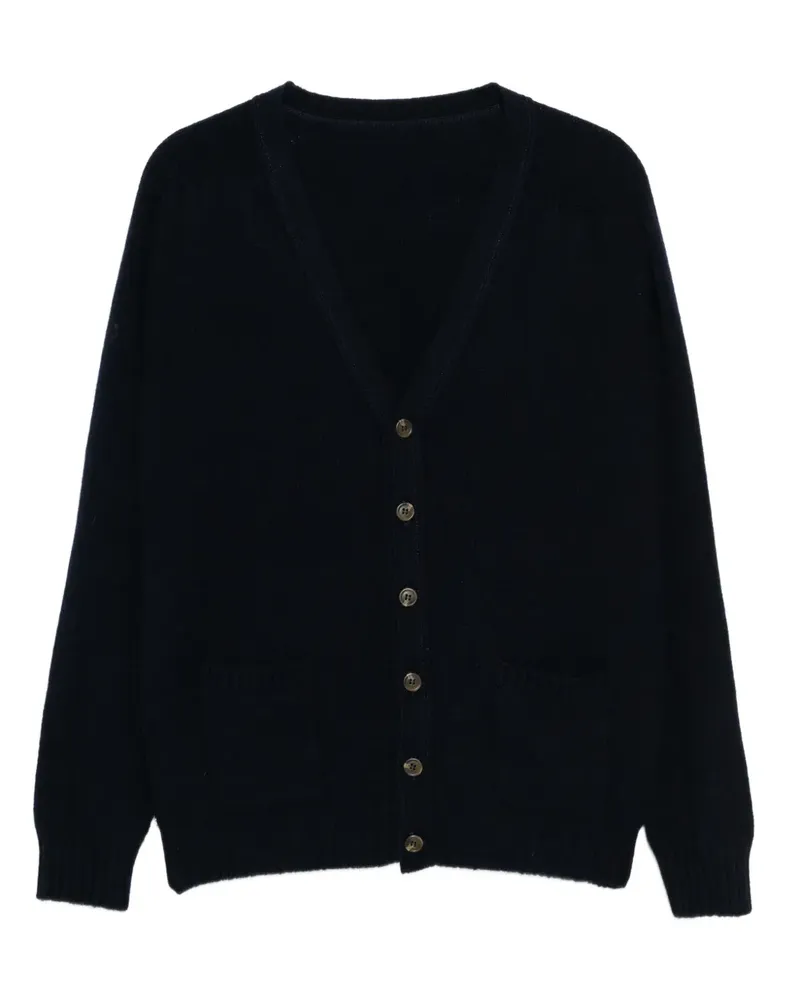 BLESS Cardigan mit runder Applikation - Blau Blau