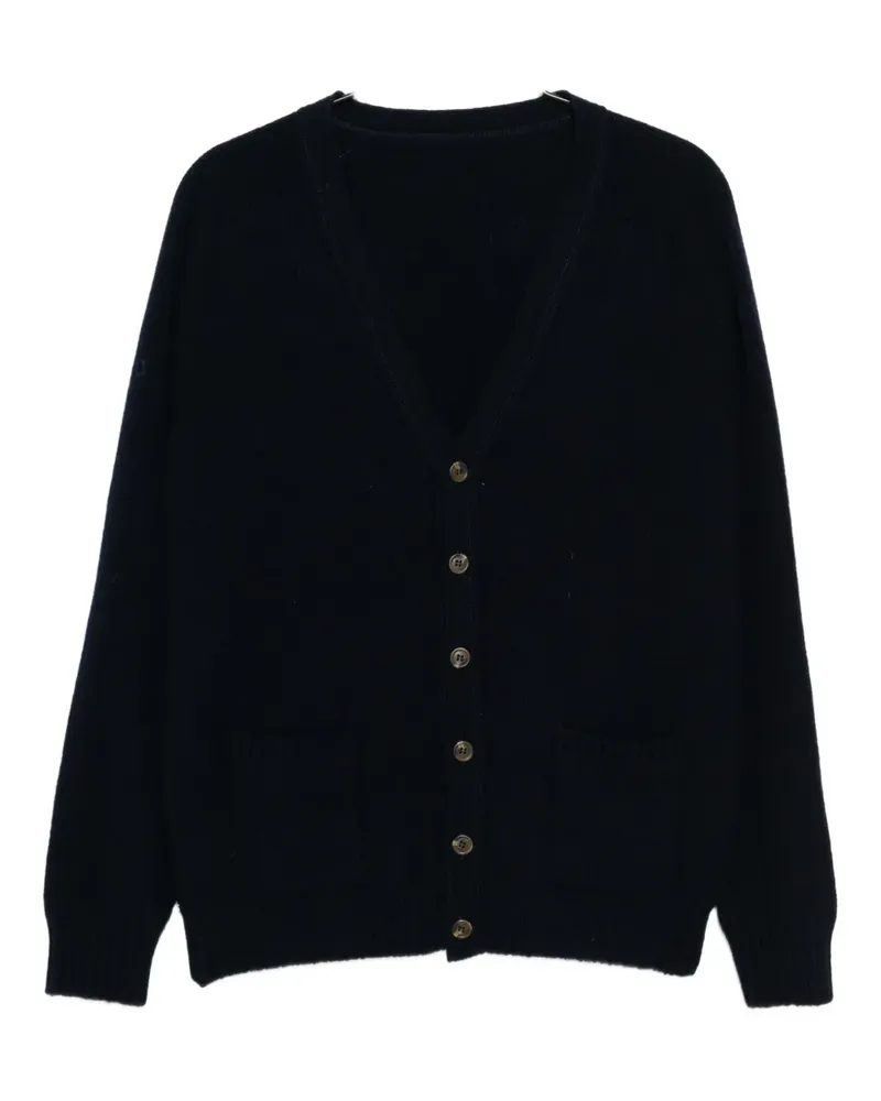 BLESS Cardigan mit runder Applikation - Blau Blau