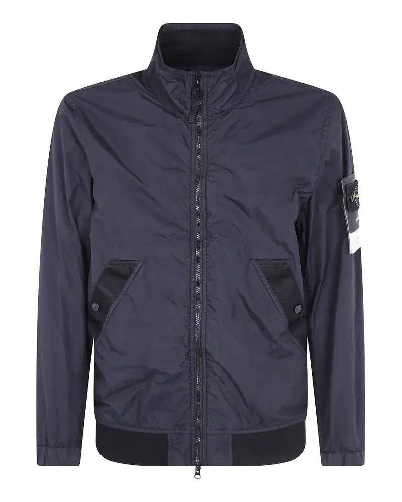 Stone Island Crinkle Reps NY Jacke - Blau Blau