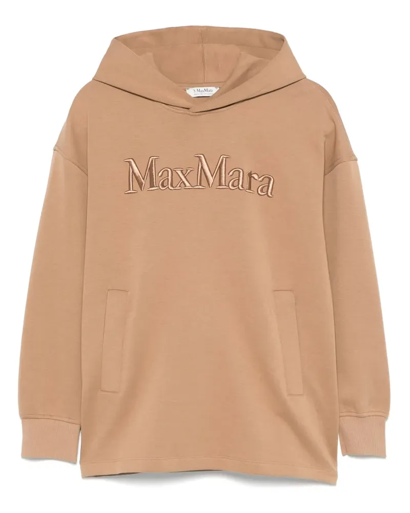 Max Mara Max Mara Hoodie mit Logo-Stickerei - Braun Braun