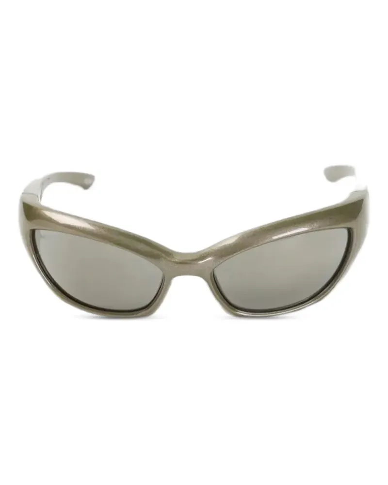 Balenciaga oval-frame sunglasses - Grau Grau