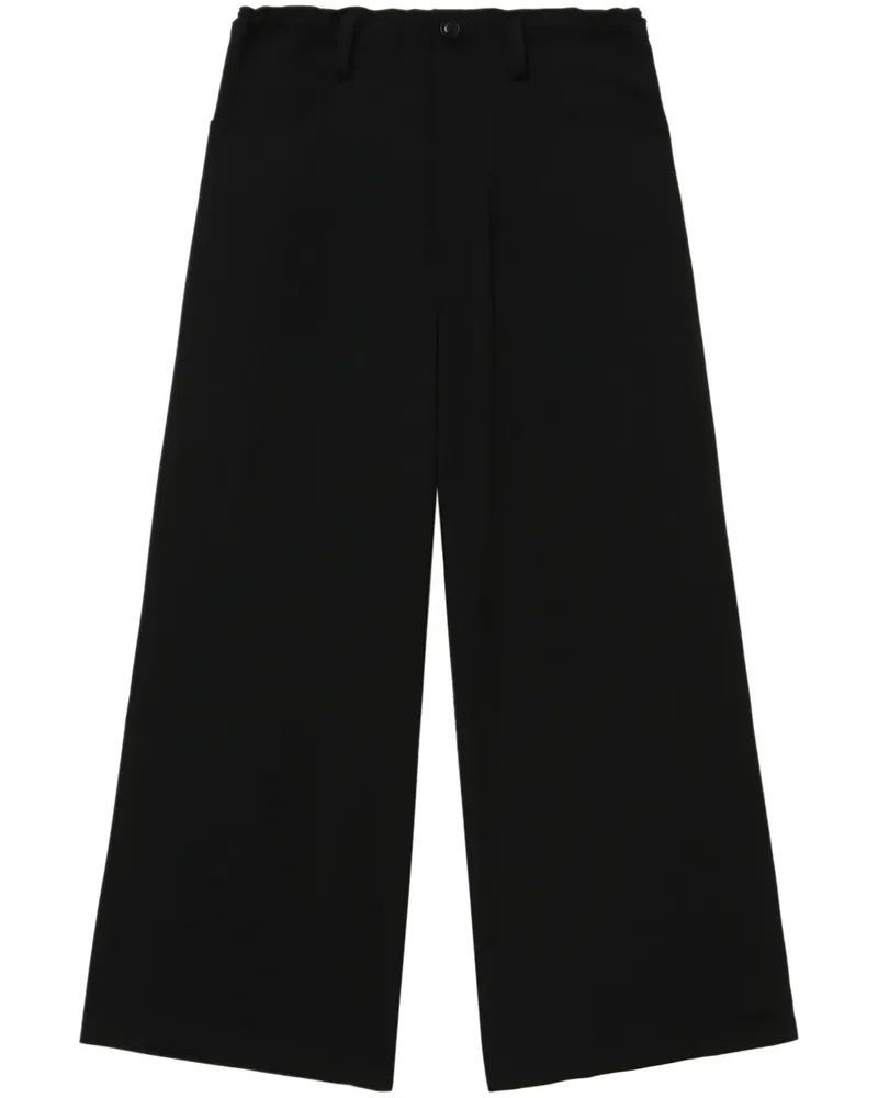 Yohji Yamamoto Hose aus Wolle - Schwarz Schwarz