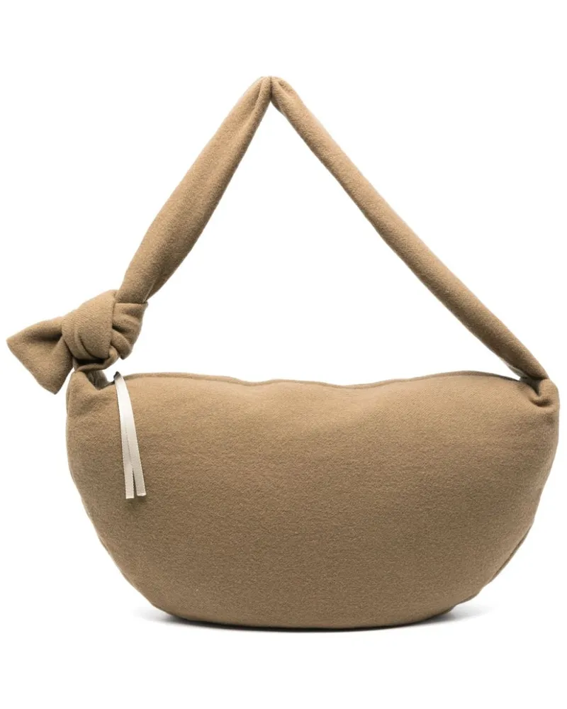 ALYSI Schultertasche aus Wolle - Grün Grün