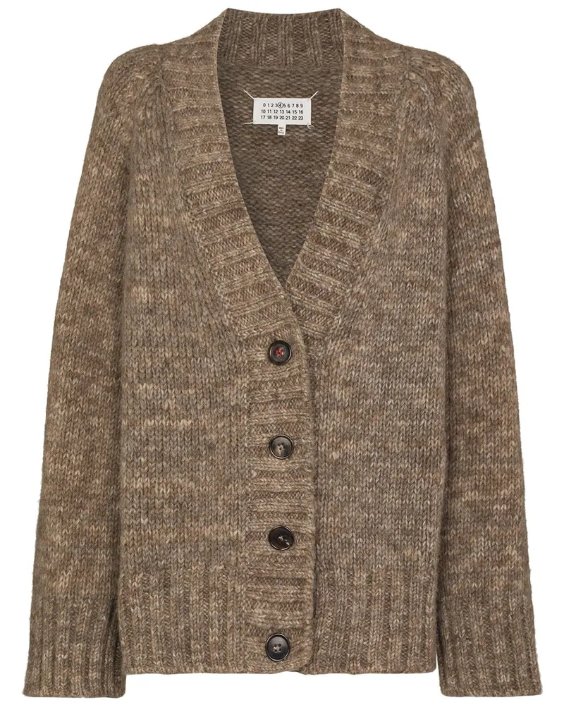 Maison Margiela Oversized-Cardigan - Nude Nude