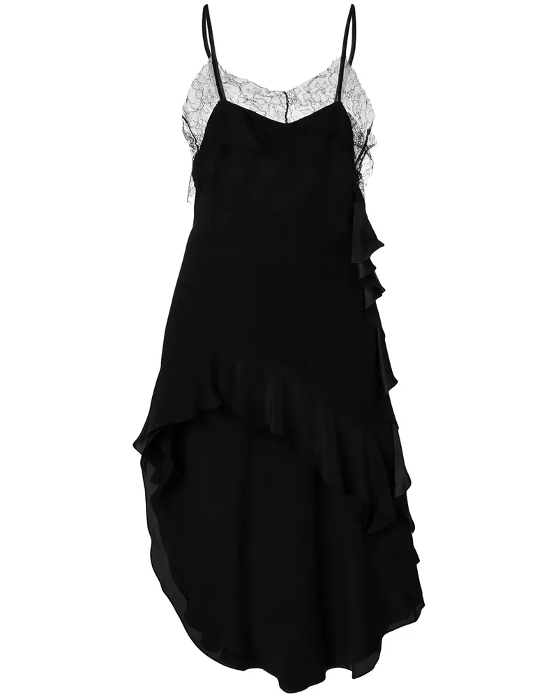 ALMAZ ruffled dress - Schwarz Schwarz