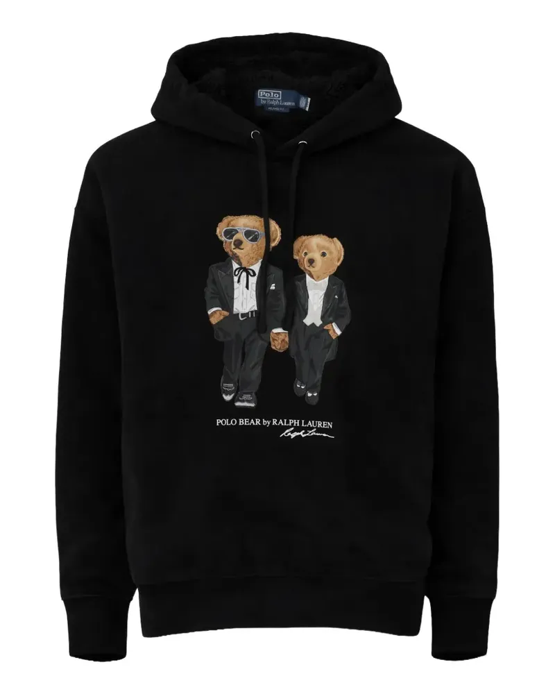 Ralph Lauren Tuxedo Bear Ricky graphic hoodie - Schwarz Schwarz