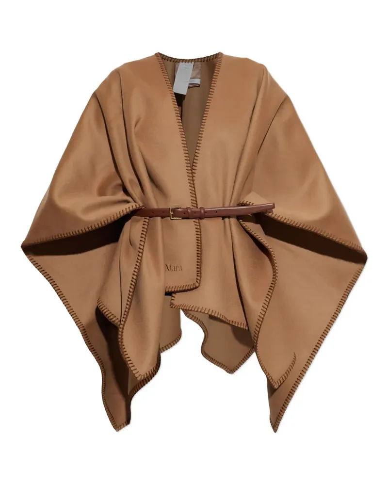 Max Mara Poncho mit Gürtel - Nude Nude
