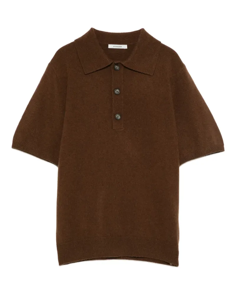Entire Studios Gestricktes Poloshirt - Braun Braun