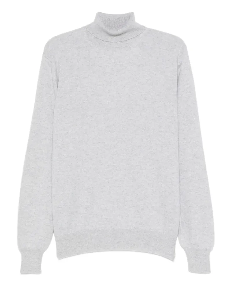 Bruno Manetti Fein gestrickter Pullover - Grau Grau
