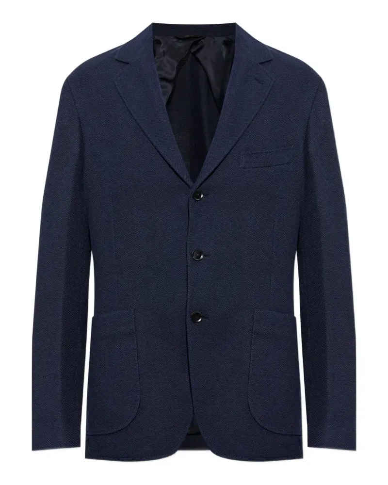 Brioni Einreihiges Sakko mit fallendem Revers - Blau Blau