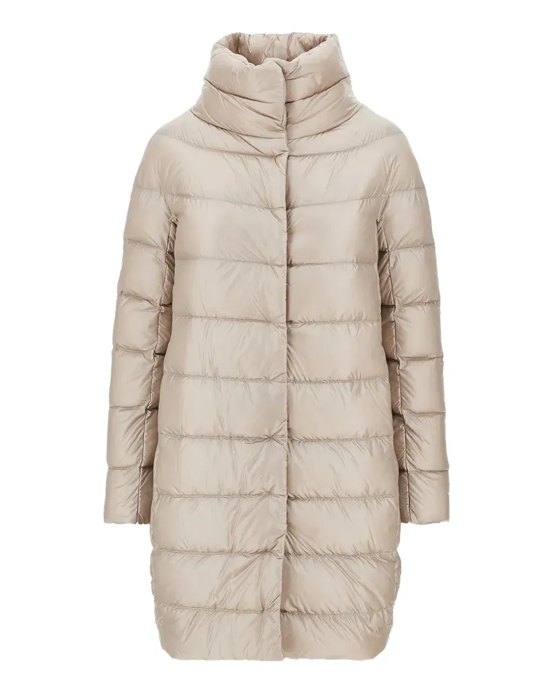 Herno Dora quilted funnel-neck coat - Nude Nude