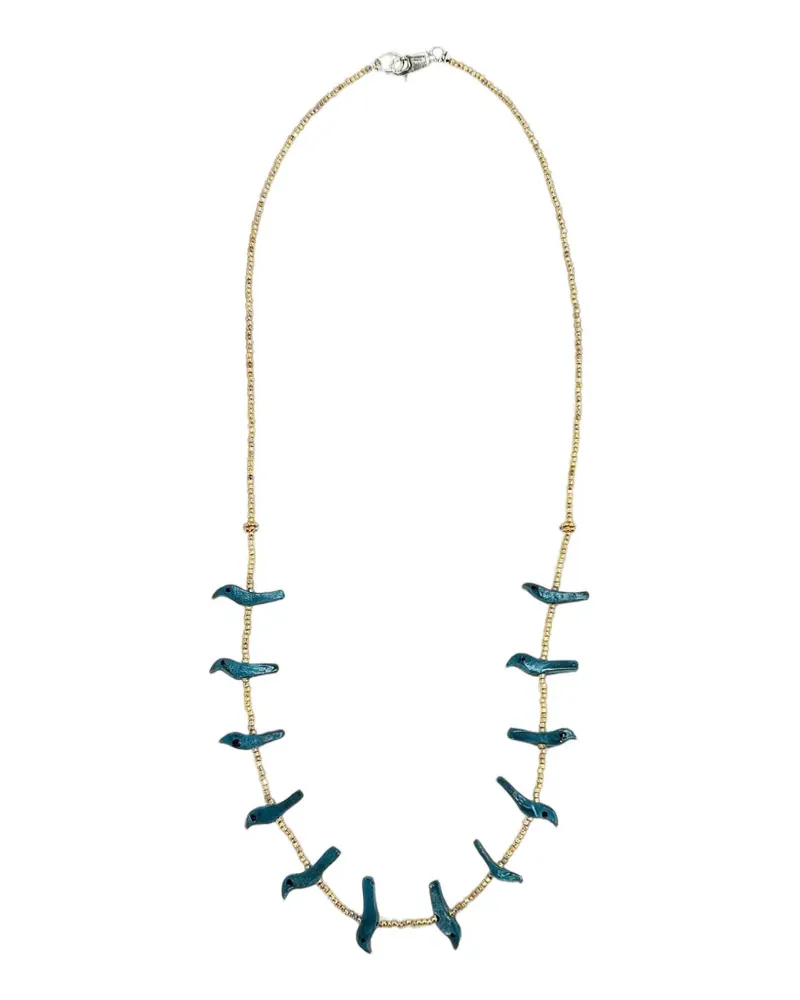 Madison Bird Fetish necklace - Gold Gold