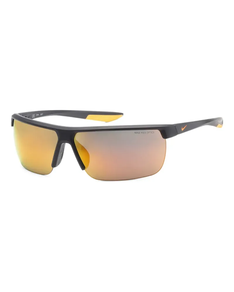 Nike Thunderstorm Sonnenbrille mit rechteckigem Gestell - Schwarz Schwarz