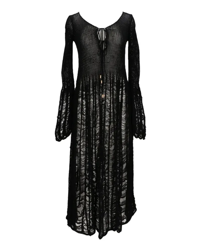 Tom Ford ladder-stitch maxi dress - Schwarz Schwarz