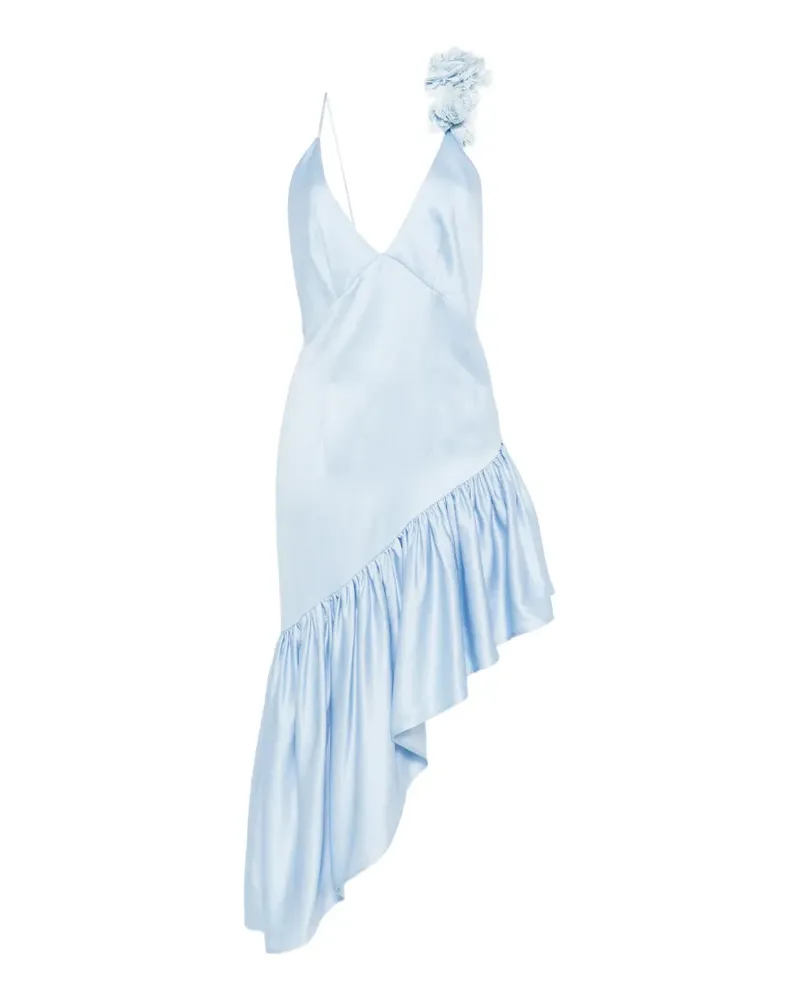 Sandro Gerüschtes Laurine Midikleid - Blau Blau