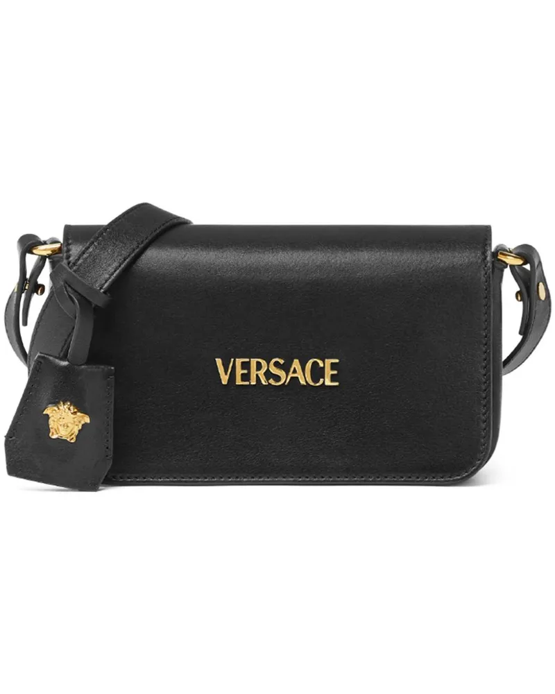 Versace Tag Mini-Tasche - Schwarz Schwarz