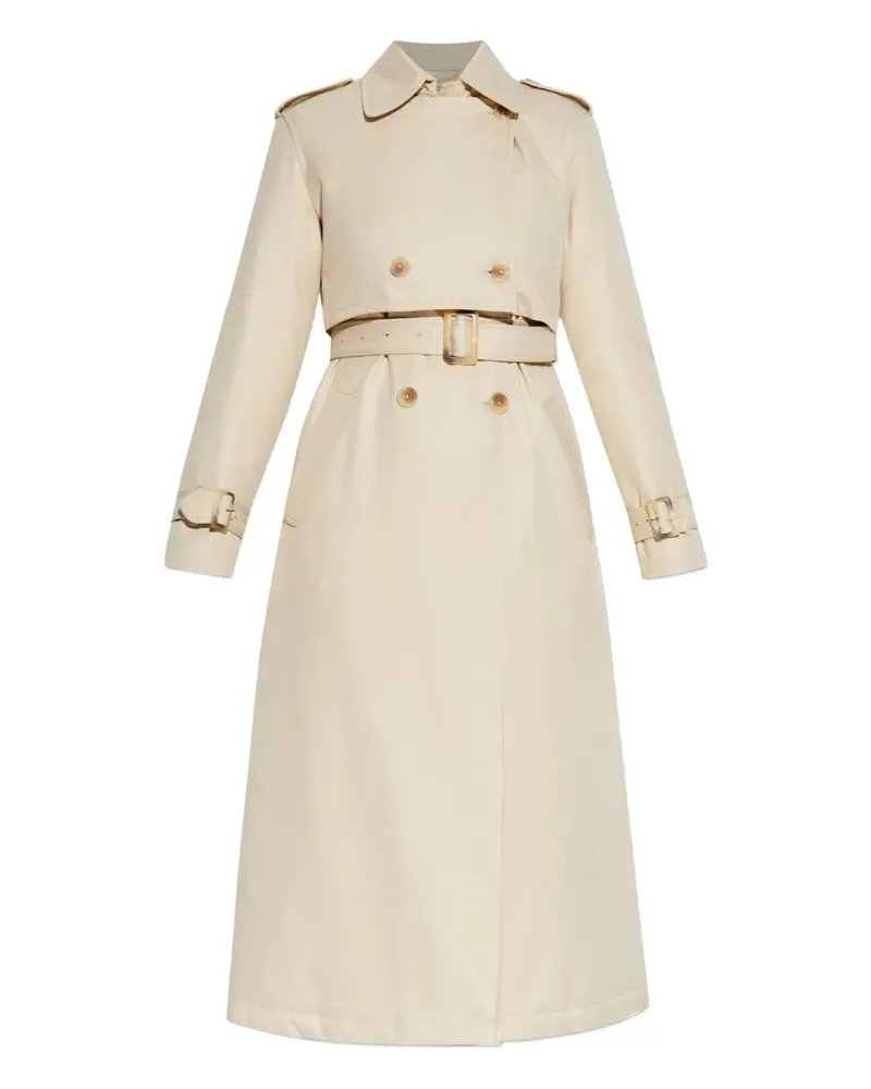 ADD belted double-breasted trench coat - Nude Nude