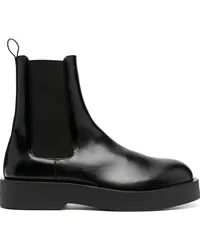 Jil Sander Klassische Chelsea-Boots Schwarz