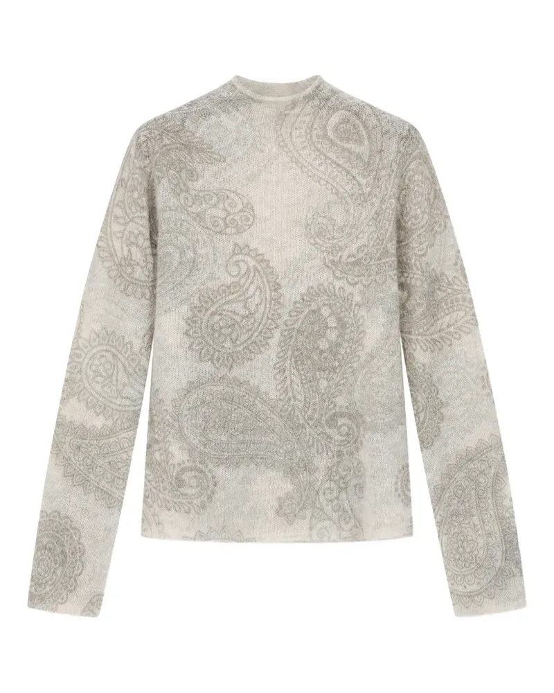 Emporio Armani Pullover mit Paisley-Print - Nude Nude