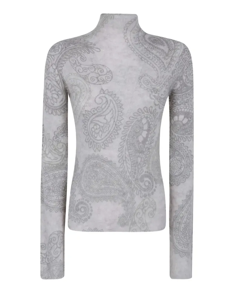 Emporio Armani Pullover mit Paisley-Print - Nude Nude